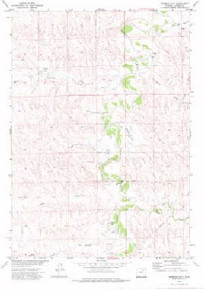 7.5' Topo Map of the Bowman Flat, WY Quadrangle
