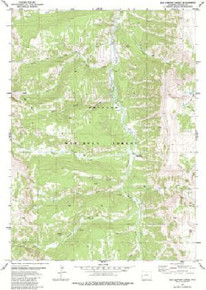 7.5' Topo Map of the Box Canyon Creek, WY Quadrangle