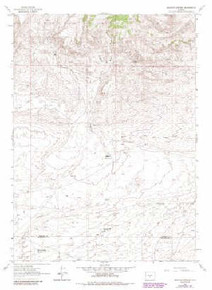 7.5' Topo Map of the Brenton Springs, WY Quadrangle