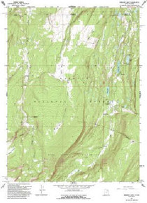 7.5' Topo Map of the Bridger Lake, UT Quadrangle