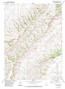 7.5' Topo Map of the Bridger Pass, WY Quadrangle
