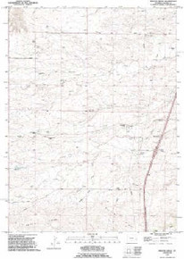 7.5' Topo Map of the Bristol Ridge, WY Quadrangle
