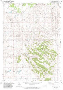 7.5' Topo Map of the Buck Creek Hills, WY Quadrangle