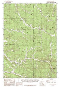 7.5' Topo Map of the Buckhorn, WY Quadrangle
