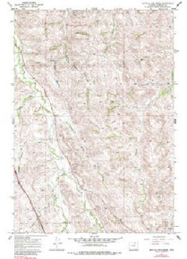 7.5' Topo Map of the Buffalo Run Creek, WY Quadrangle