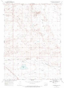 7.5' Topo Map of the Burlington Lake, WY Quadrangle