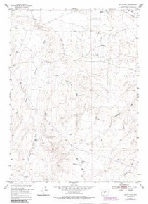 7.5' Topo Map of the Butte Well, WY Quadrangle