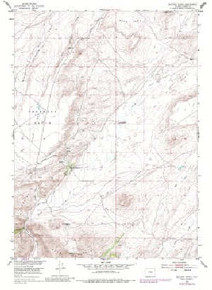 7.5' Topo Map of the Buzzard Ranch, WY Quadrangle