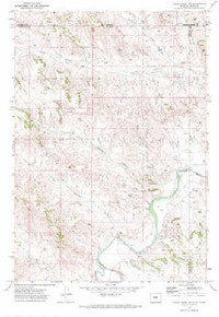 7.5' Topo Map of the Cabin Creek NE, WY Quadrangle