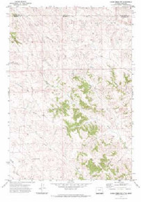 7.5' Topo Map of the Cabin Creek NW, WY Quadrangle