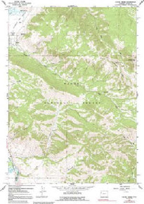 7.5' Topo Map of the Cache Creek, WY Quadrangle