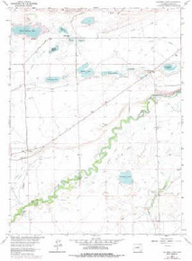 7.5' Topo Map of the Caldwell Lake, WY Quadrangle