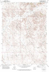 7.5' Topo Map of the Calf Creek, WY Quadrangle