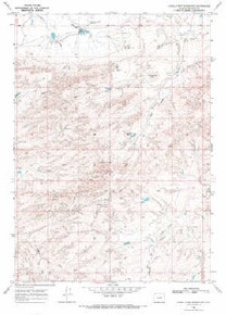 7.5' Topo Map of the Camel Hump Reservoir, WY Quadrangle