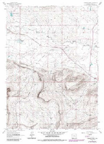 7.5' Topo Map of the Cameron Creek, WY Quadrangle
