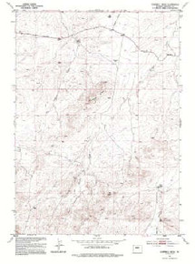 7.5' Topo Map of the Campbell Ridge, WY Quadrangle
