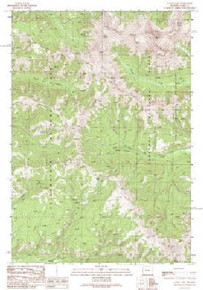 7.5' Topo Map of the Canoe Lake, WY Quadrangle