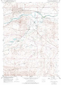 7.5' Topo Map of the Careyhurst, WY Quadrangle