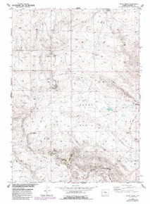 7.5' Topo Map of the Ervay Basin, WY Quadrangle