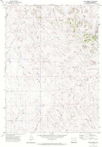 7.5' Topo Map of the Esau Spring, WY Quadrangle