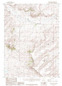 7.5' Topo Map of the Essex Mountain, WY Quadrangle