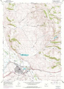 7.5' Topo Map of the Evanston, WY Quadrangle