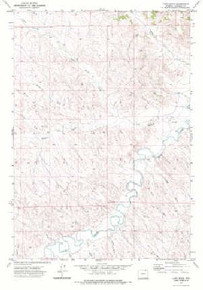 7.5' Topo Map of the Fawn Draw, WY Quadrangle