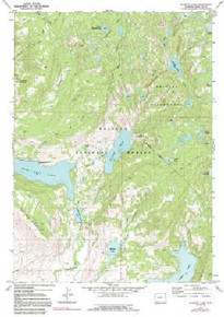 7.5' Topo Map of the Fayette Lake, WY Quadrangle