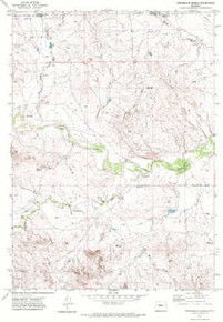 7.5' Topo Map of the Fiddleback Ranch, WY Quadrangle