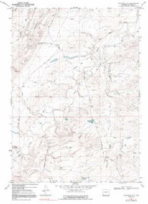 7.5' Topo Map of the Fiftymile Flat, WY Quadrangle
