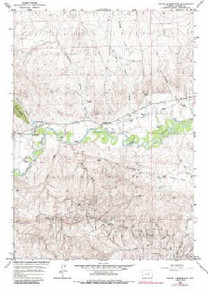 7.5' Topo Map of the Figure 8 Reservoir, WY Quadrangle