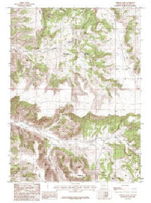 7.5' Topo Map of the Firehole Basin, WY Quadrangle