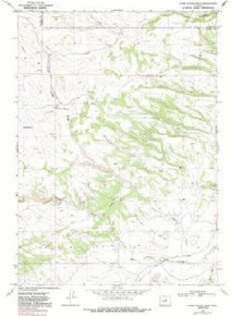 7.5' Topo Map of the First Water Draw, WY Quadrangle