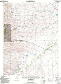 7.5' Topo Map of the Hightower SW, WY Quadrangle