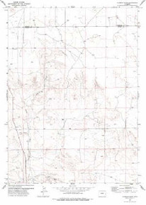 7.5' Topo Map of the Hileman Draw, WY Quadrangle