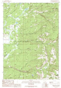 7.5' Topo Map of the Hominy Peak, WY Quadrangle