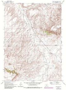 7.5' Topo Map of the Horse Peak, WY Quadrangle