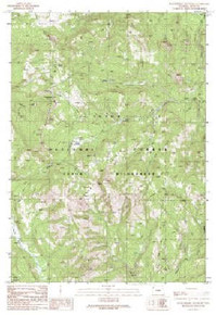 7.5' Topo Map of the Huckleberry Mountain, WY Quadrangle