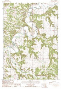 7.5' Topo Map of the Hulett, WY Quadrangle