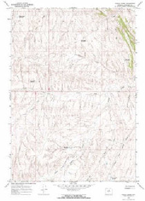 7.5' Topo Map of the Indian Creek, WY Quadrangle