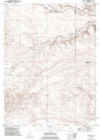 7.5' Topo Map of the Indian Hill, WY Quadrangle