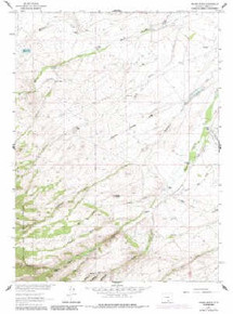 7.5' Topo Map of the Indian Rocks, WY Quadrangle