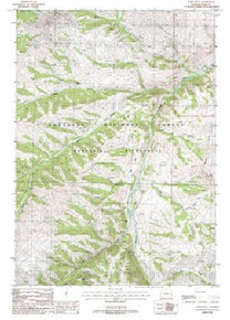 7.5' Topo Map of the Irish Rock, WY Quadrangle