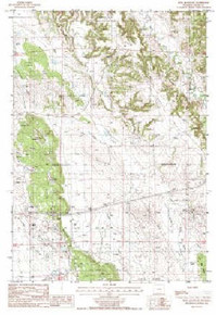 7.5' Topo Map of the Iron Mountain, WY Quadrangle