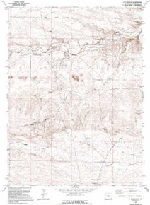 7.5' Topo Map of the J H D Ranch, WY Quadrangle