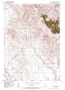 7.5' Topo Map of the Jenkins Mountain, WY Quadrangle