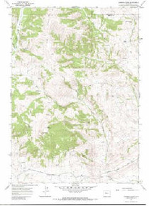 7.5' Topo Map of the Johnson Draw, WY Quadrangle