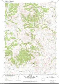 7.5' Topo Map of the Johnson Draw, WY Quadrangle