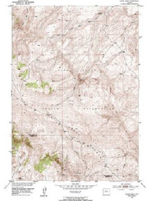 7.5' Topo Map of the Kates Basin, WY Quadrangle