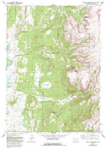 7.5' Topo Map of the Kendall Mountain, WY Quadrangle